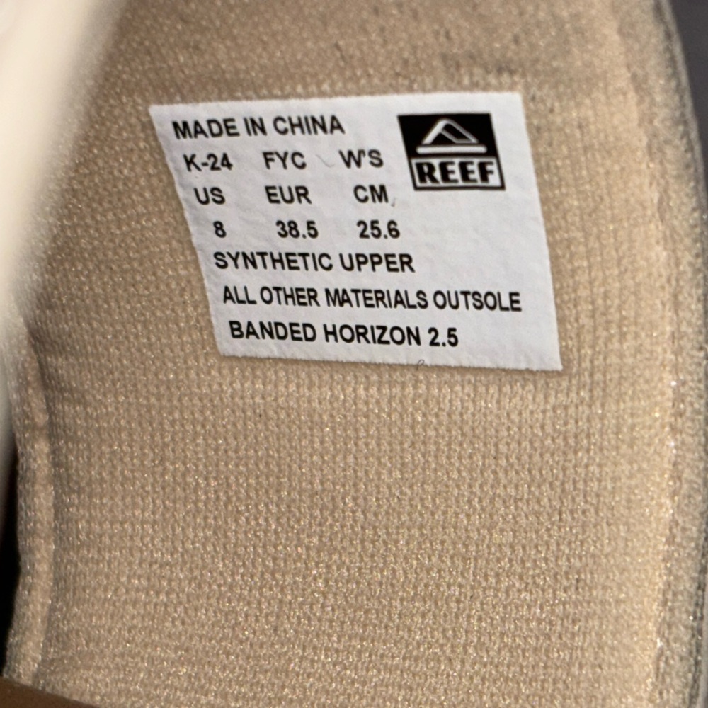 Reef Women's Sandals in Cream and Tan - Picture 7 of 10